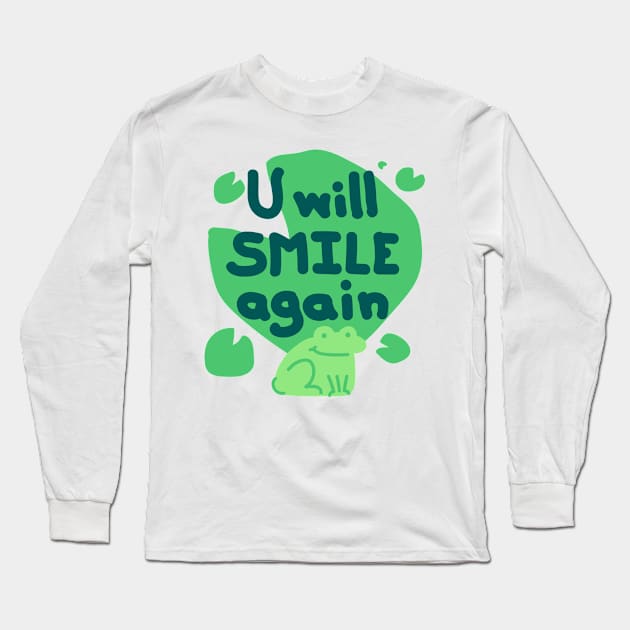 Mental Health Support Long Sleeve T-Shirt by Screamingcat